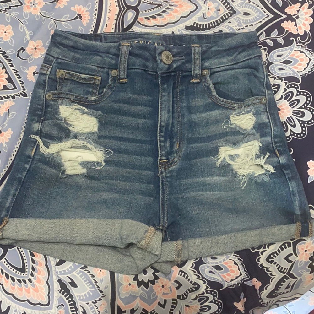 AE curvy hi rise shortie